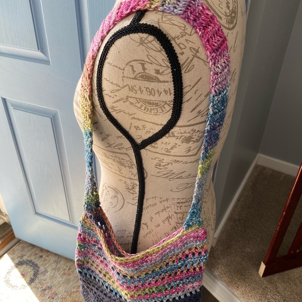 One day only sale!!
Handmade crochet boho tote satchel bag - Picture 3 of 5